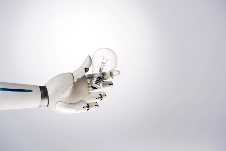 Robot Hand Lightbulb